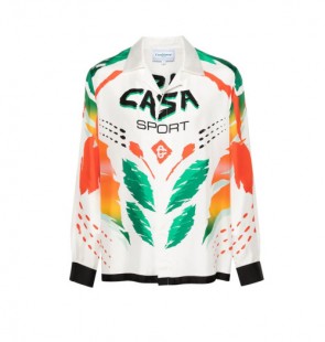 Men's Casablanca Casa Moto Silk Shirt