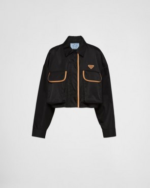 Lady's Prada Re-Nylon Jacket in Black