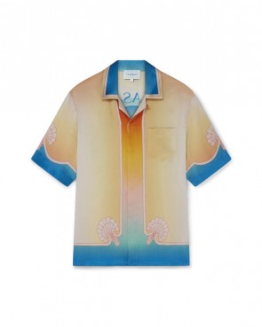 Men's Casablanca L'arc Coloré Silk Shirt