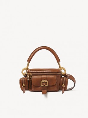 Lady's Chloe Small Camera Bag In Shiny Leather